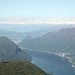 Panorama sul Lago di Lugano e sulla catena del Monte Rosa.