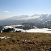 Dunstig: getrübte Aussicht zu den Churfirsten