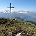 Das Kreuz befindet sich unterhalb des Gipfels