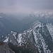 Gipfelblick: Mieses Wetter über den Ammergauer Bergen.