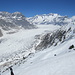 der Ausblick auf den Gletscher jetzt noch eindrücklicher 