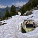 Markenzeichen der Alpe Compiett - ein alter VW