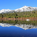 Mirrored snow mountains 