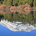 Snow mountain reflection