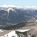 On the right center my next goal Pickett Peak, Pyramid Peak on the left horizon