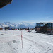 die Schneebar vor der  Bettmerhorn Bergstation 