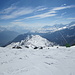 im Abstieg zur Bettmeralp;<br />hier der Blick auf den Grat, der zur Moosfluh und zur Riederfurka führt