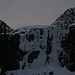 Blick zum Eisfall beim frühmorgendlichen Abstieg von der Anton-Renk-Hütte.