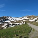 Und nochmals Stofel (diesmal 1559 m): der Kamor ist in greifbare Nähe gerückt; über seinen grasigen Rücken lugt bereits der Antennenmast auf dem Hohen Kasten herüber.