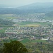 Aussicht über Rupperswil und das Seetal (mit Hallwylersee)