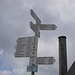 Wegweiser St. Wilhelmer Hütte
