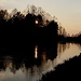 Bei Круглица / Kruhlitsa - Langsam fließt der Fluss Нёман / Nyoman (deutsch: Memel) der Abendsonne entgegen.