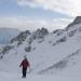 L'arrivée à la fuorcla d'Alp, juste après le morceau sans neige