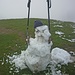 Auf dem Stierkopf haben wir den Gipfelschneemann ein klein wenig aufgemotzt.