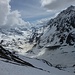La valle di discesa dal rifugio Aosta.
