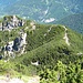 Blick vom Zunterkopf zurück auf die Aufstiegsroute