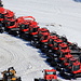 The Squaw Valley ski resort is closed for the season. These snow cats are ready for their summer hibernation
