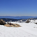 Wonderful view from the top of Granite Chief towards Lake Tahoe