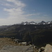 De la terrasse de la Sidelenhütte vue sur la chaîne du Piz Rotondo.