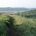 Blick von der Óvár auf das Dorf und den inneren See 