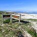 hier geht es vom Strand weg