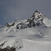 Blick beim Aufstieg zur Larainferner Spitze zur Zahnspitze