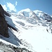 Blick zurück: Piz Palü über dem Persgletscher