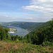 Blick von der Rheinsteig-Hütte auf den Rhein