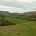 Blick ins Eskdale Valley vom Hardknott Castle
