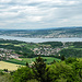 Aussicht vom Aussichtsturm Hohwacht Albis auf den Zürichsee