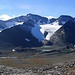 Der Blick ins Tarfalatal und zum höchsten Berg Schwedens dem Kebnekaise