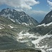 Ausblick von der Baltschiederklause ins Baltschiedertal, links das Alpjuhorn