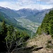 Abstieg von Alpe Tamul - Blick Valchiavenna talaufwärts
