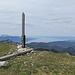 Das defekte Gipfelkreuz auf der Dent de Lys