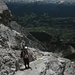 Abstieg vom Bettelwurf über den Eisengattergrat, Blick in die Tuxer Alpen