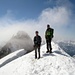 [u joerg] und [u schlumpf] auf dem Gipfel der Schneekuppe 3918m