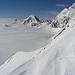 Blick zur Hohen Weiße. <br />Auf Südtiroler Seite liegt ein riesiges Nebelmeer über dem Land.