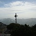 Das Kreuz deutlich vor dem Gipfel des Hinterunnütz