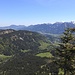 Gipfelblick Hauptgipfel - vom Grünten bis zum Nebelhorn