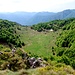 La verde dolina sopra il Pass Catif