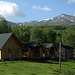 The cabins in the morning