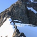 Aussicht vom letzten Gratzacken des Leiterengrates auf den Nordwestgrat vom Gspaltenhorn (3436,1m).