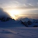 Immer wieder schön die Morgenstimmung<br />Wird sind hier bereits auf dem Gletscher oberhalb des Rothornpass auf dem Weg zum Blinnenhorn