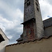 Turm der katholischen Kirche St. Pankratius am Tauferer Tor, wenige Meter ausserhalb der Stadtmauer an der Etsch