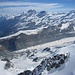 Vista dalla vetta del Klein Matterhorn.