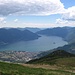 Auf der Cimetta sieht man vom Delta der Maggia zwischen Locarno und Ascona – dem tiefsten Punkt der Schweiz, bis zum Monte Rosa – dem höchsten Punkt der Schweiz.