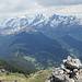 Blick Richtung Kristberg und Silbertal und auf die dahinterliegenden Berge