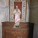 L'interno della cappella di San Defendente depredata degli intagli dorati che l'adornavano.