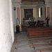 L'interno della chiesetta dedicata alla Madonne delle Pose, dove i valligiani, con i loro carichi sulle spalle, sostavano.