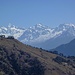 Massif du Langtang vu de la montée à Naghtali